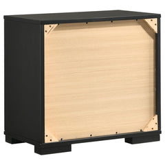 Blacktoft Black Nightstand - furniture place usa