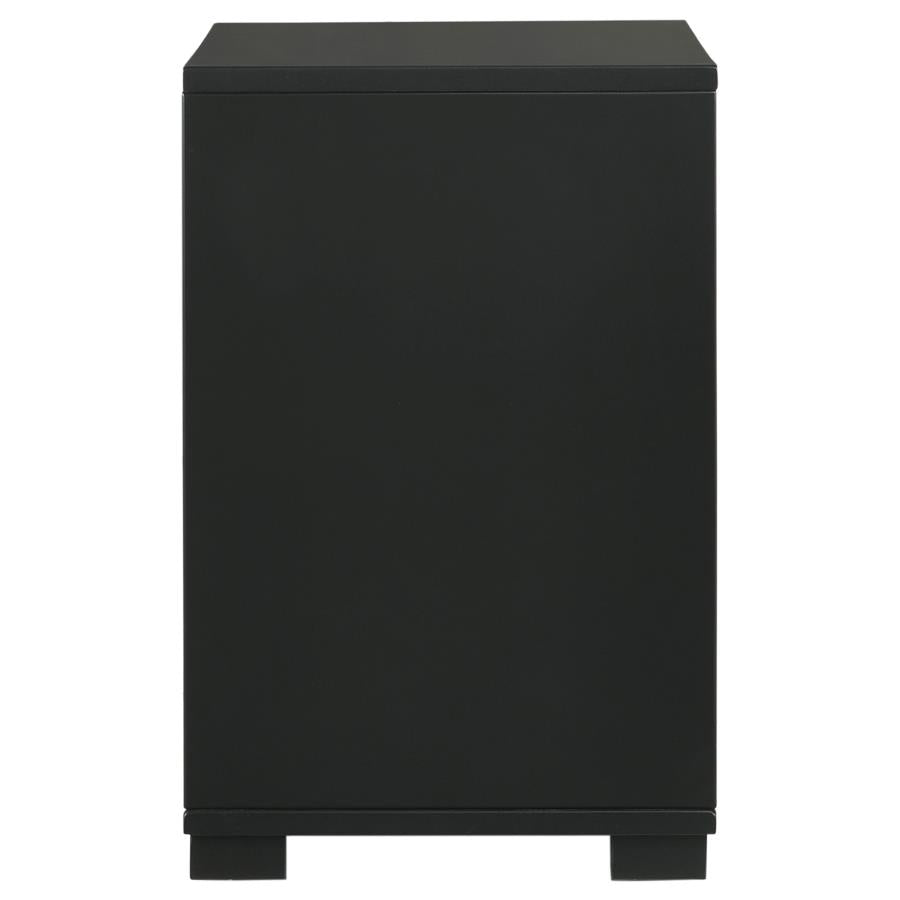 Blacktoft Black Nightstand - furniture place usa