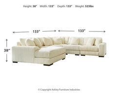 Lindyn 5-Piece Sectional with Ottoman - PKG014505 - furniture place usa