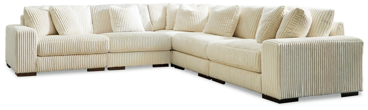 Lindyn 5-Piece Sectional with Ottoman - furniture place usa