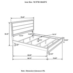 Watson Grey California King Bed - furniture place usa