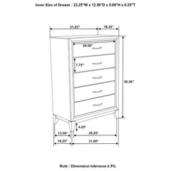 Watson Grey Chest - furniture place usa