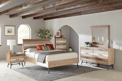 Marlow Brown California King Bed 5 Pc Set - furniture place usa