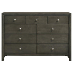 Serenity Grey Eastern King Bed 4 Pc Set - furniture place usa