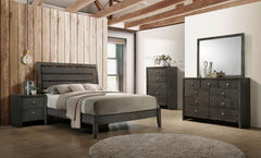 Serenity Grey Queen Bed 5 Pc Set - furniture place usa