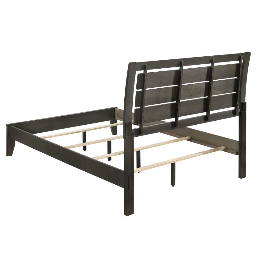 Serenity Grey Queen Bed 5 Pc Set - furniture place usa