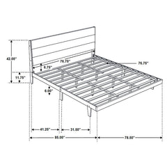 Mays Brown Eastern King Bed 4 Pc Set - furniture place usa