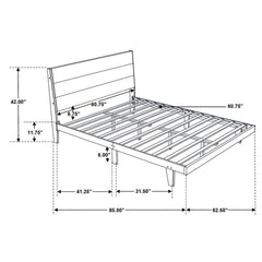 Mays Brown Queen Bed 4 Pc Set - furniture place usa