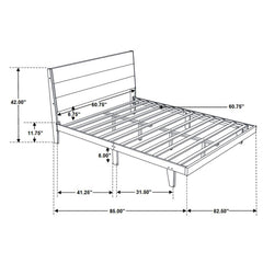 Mays Brown Queen Bed 5 Pc Set - furniture place usa