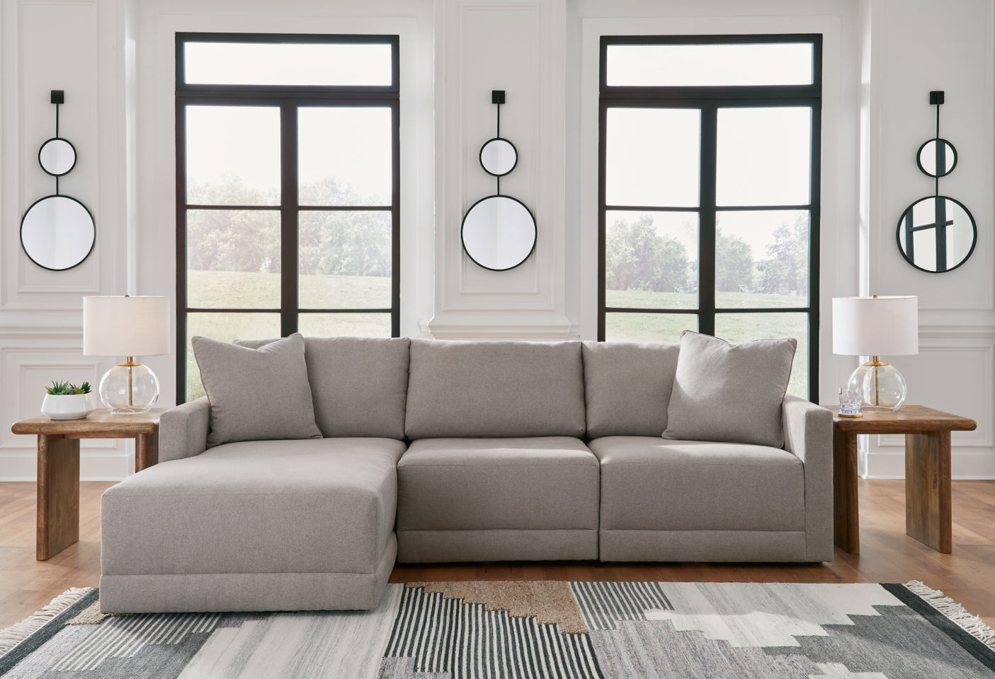 Katany 3-Piece Sectional with Ottoman - PKG014513 - furniture place usa