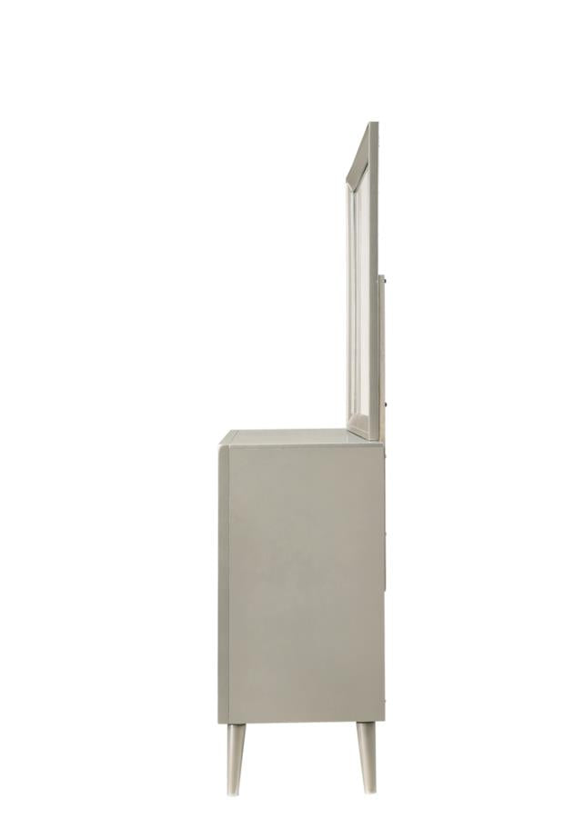 Ramon Silver Dresser Mirror - furniture place usa