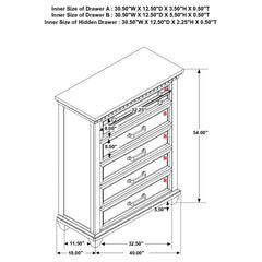 Bennington Brown Chest - furniture place usa