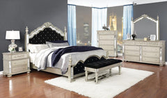 Heidi Silver Queen Bed - furniture place usa