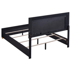 Marceline Black Eastern King Bed 5 Pc Set - furniture place usa