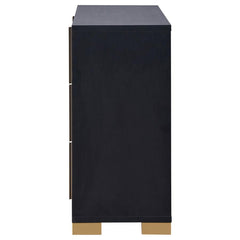 Marceline Black Dresser - furniture place usa
