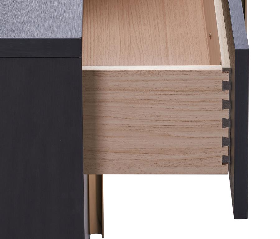 Marceline Black Dresser - furniture place usa