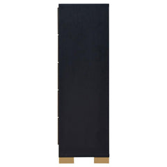 Marceline Black Chest - furniture place usa
