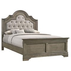 Manchester Brown Eastern King Bed - furniture place usa