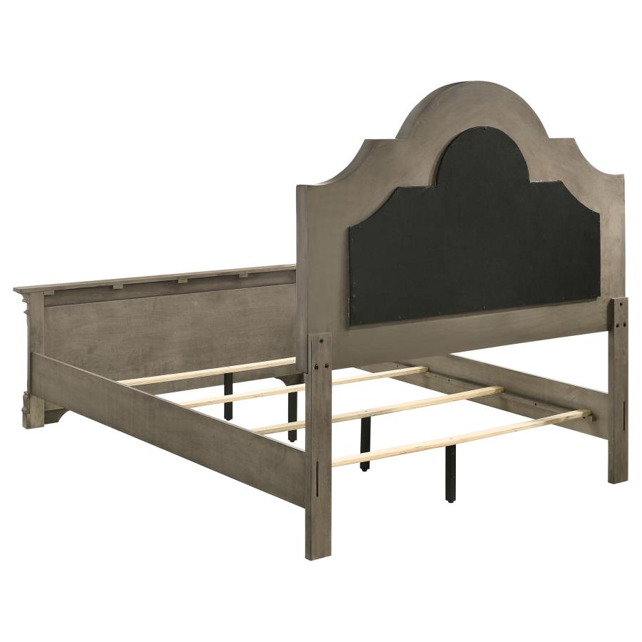 Manchester Brown Eastern King Bed - furniture place usa
