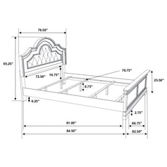 Manchester Brown Eastern King Bed - furniture place usa