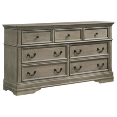Manchester Brown Queen Bed 5 Pc Set - furniture place usa
