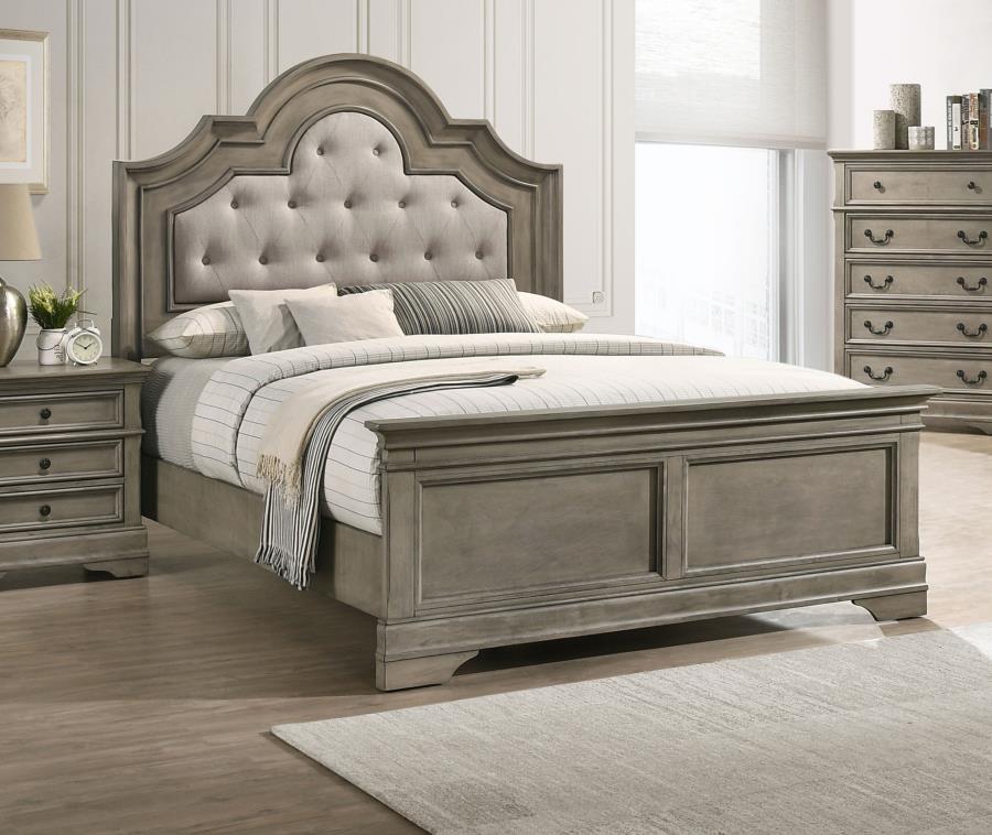 Manchester Brown Queen Bed - furniture place usa
