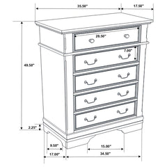 Manchester Brown Chest - furniture place usa