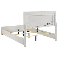 Marceline White Eastern King Bed 5 Pc Set - furniture place usa
