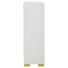 Marceline White Chest - furniture place usa