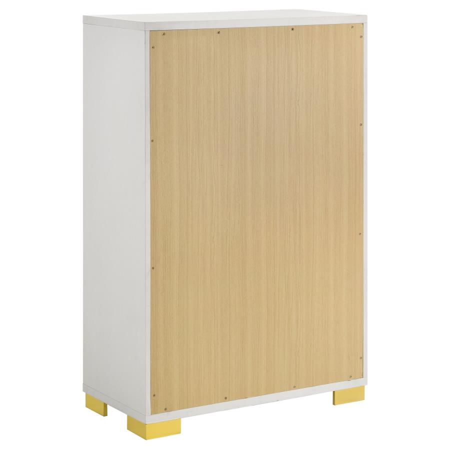 Marceline White Chest - furniture place usa