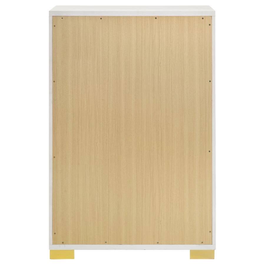 Marceline White Chest - furniture place usa