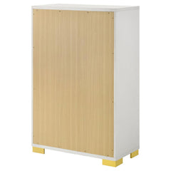 Marceline White Chest - furniture place usa