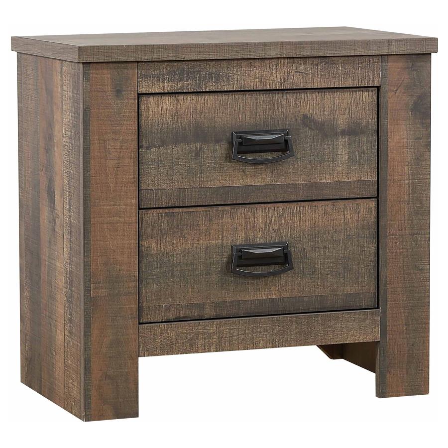 Frederick Brown Eastern King Bed 4 Pc Set - furniture place usa