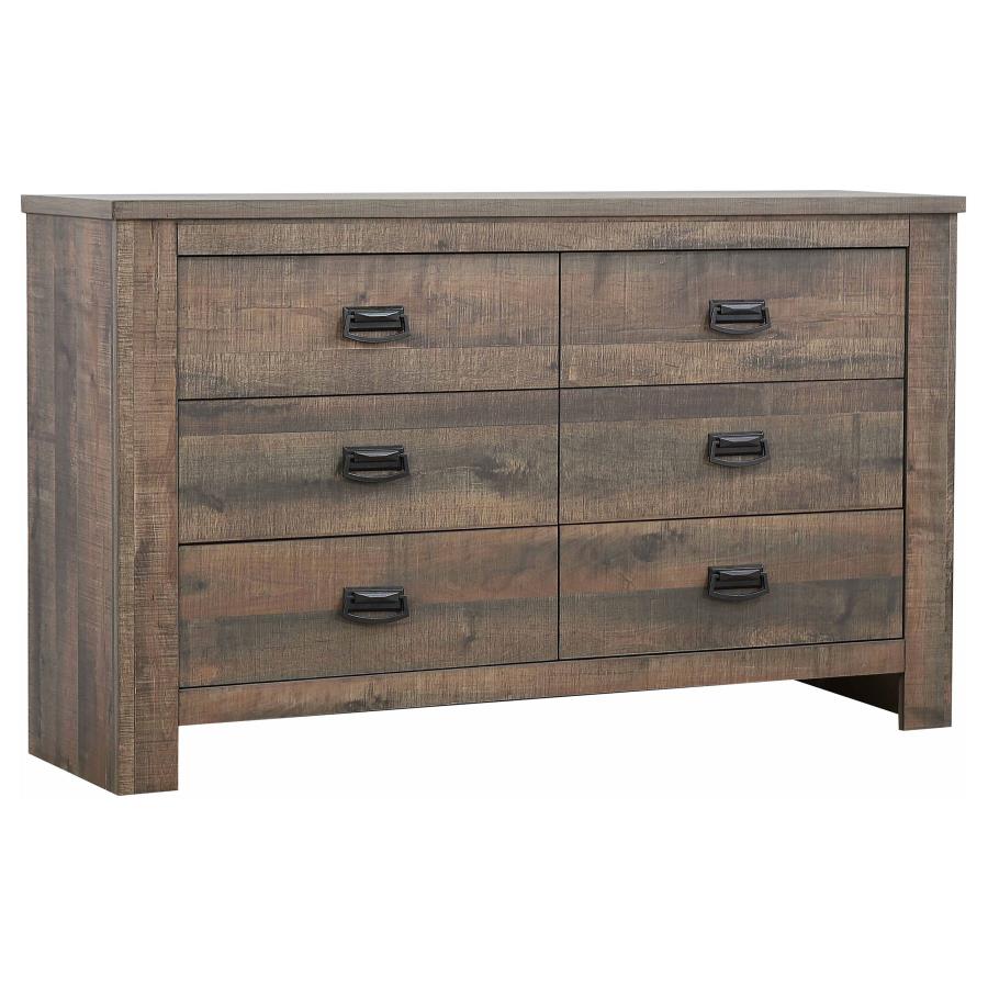 Frederick Brown Eastern King Bed 4 Pc Set - furniture place usa