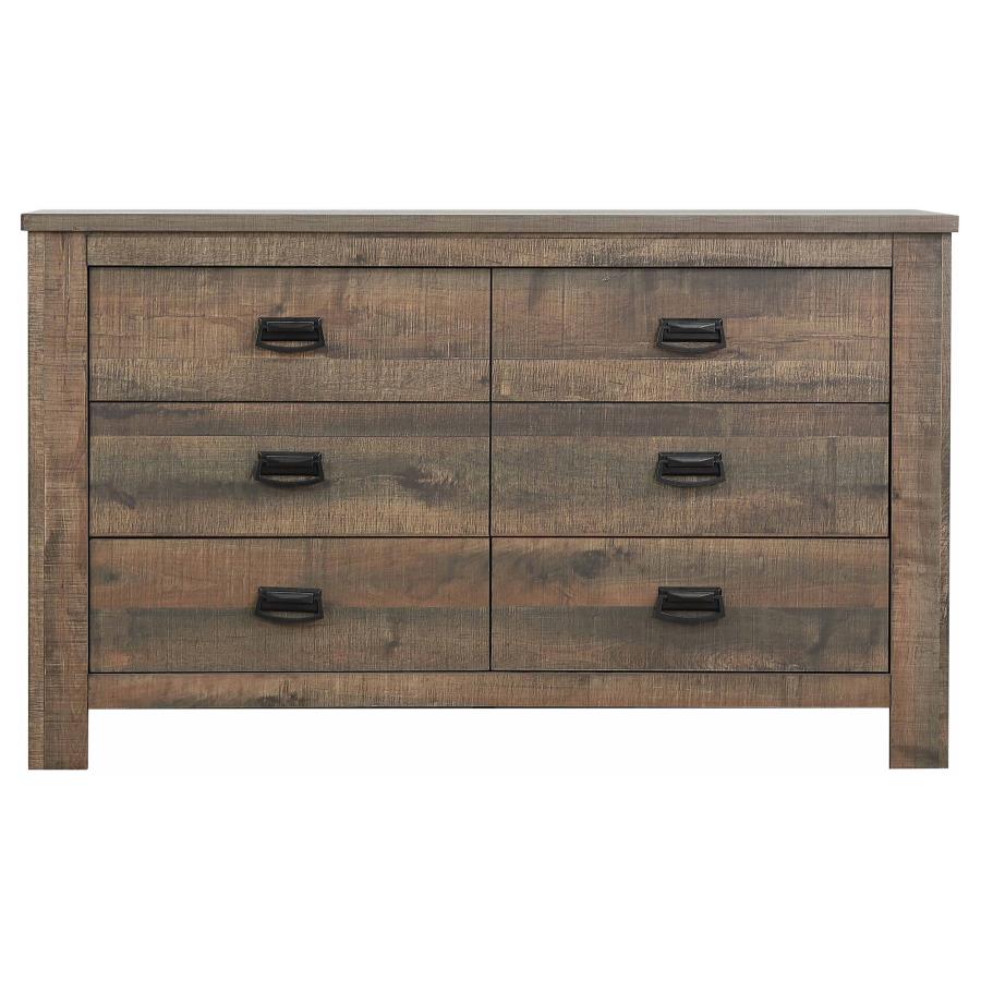 Frederick Brown Eastern King Bed 4 Pc Set - furniture place usa