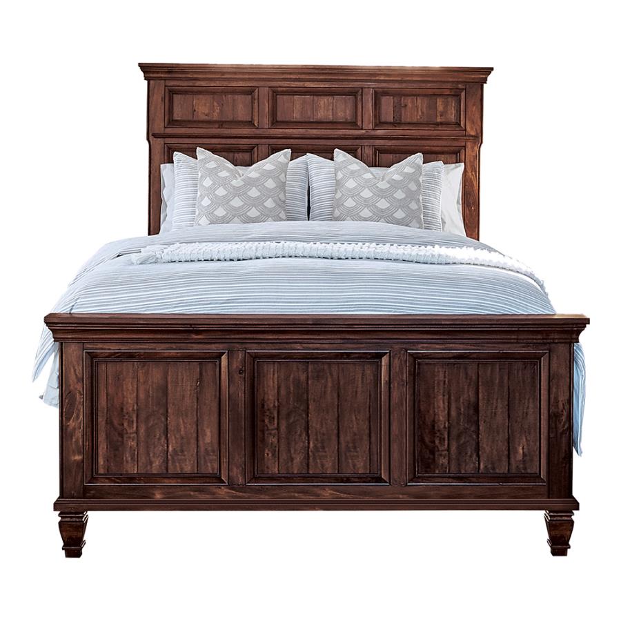 Avenue Brown Queen Bed 5 Pc Set - furniture place usa