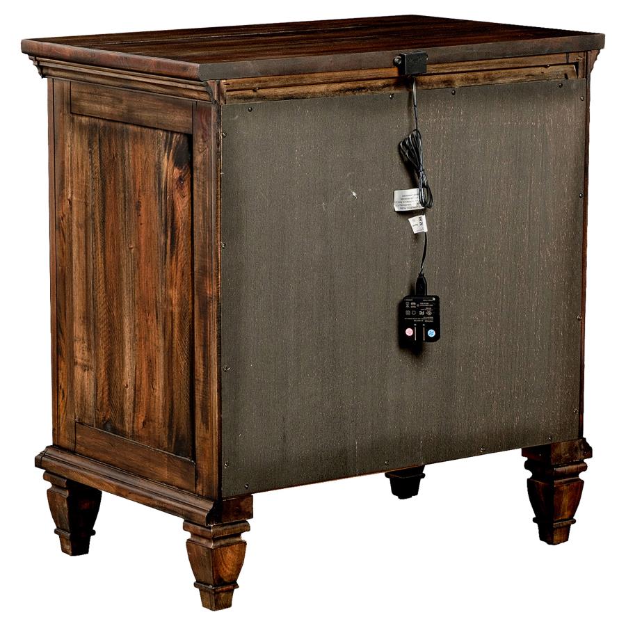 Avenue Brown Nightstand - furniture place usa