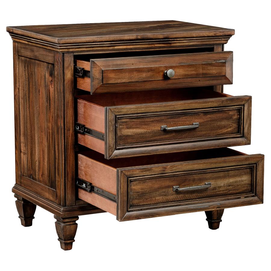 Avenue Brown Nightstand - furniture place usa
