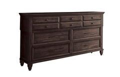Avenue Brown Queen Bed 5 Pc Set - furniture place usa