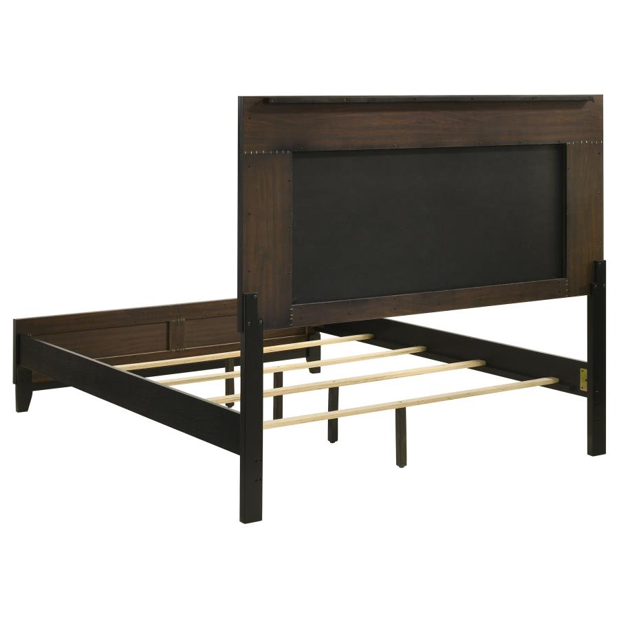 Valencia Brown Queen Bed 4 Pc Set - furniture place usa