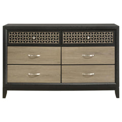 Valencia Brown Queen Bed 4 Pc Set - furniture place usa