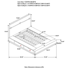 Winslow Brown Queen Storage Bed - furniture place usa