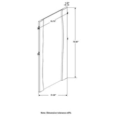 Winslow Brown Floor Mirror - furniture place usa