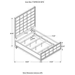 Durango Grey Eastern King Bed - furniture place usa