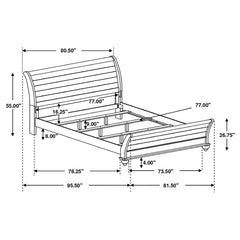 Stillwood Grey Eastern King Bed - furniture place usa