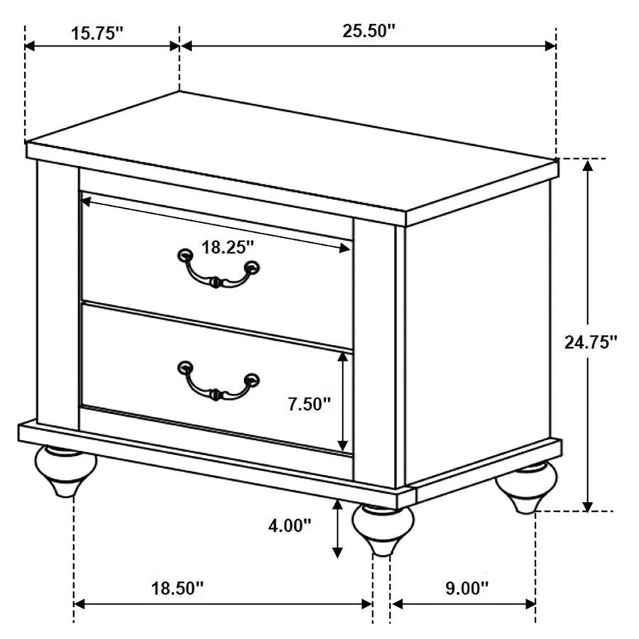 Stillwood Grey Nightstand - furniture place usa