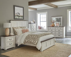 Hillcrest Ivory California King Bed 4 Pc Set - furniture place usa