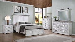 Hillcrest Ivory Queen Bed - furniture place usa