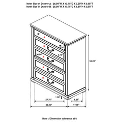 Hillcrest Ivory Chest - furniture place usa