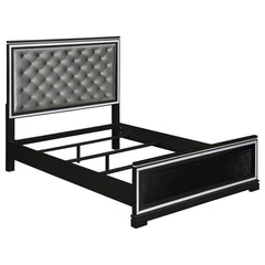 Cappola Black Eastern King Bed 5 Pc Set - furniture place usa